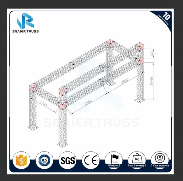 Exhibit Booth Tv Aluminum Truss Display Durable With Ladder Easy Transport