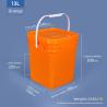 Buy cheap Reusable Square Beverage Bucket Plastic Bulk 5 Gallon Buckets With Lids from wholesalers