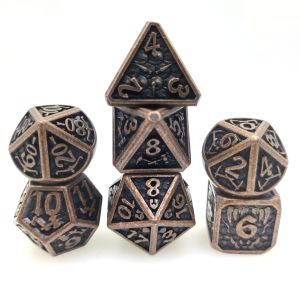 GST Multipurpose Mini RPG DiceGold Plated Polyhedral Dice Set Unique Tactile