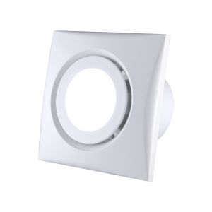 Buy cheap Low Noise Plastic Ceiling Wall Mounted Ventilation Exhaust Fan with LED Light 6 Inch from wholesalers