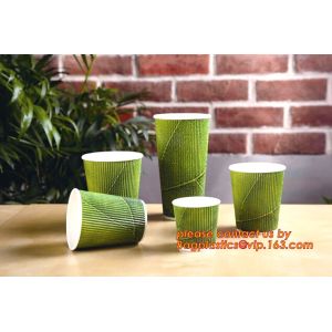 Buy cheap ECO Friendly Custom Design Corrugated Coffee Paper Cup,8 oz 12 oz 16 oz Custom Printing logo Double Wall paper cup with from wholesalers