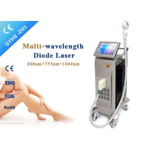 Buy cheap Three Wavelength Laser Body Hair Removal Machine 10-120j / Cm2 Fluence 1200W from wholesalers