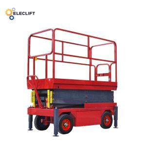 Customizable Battery Powered Mobile Scissor Lift With Overload Protection And