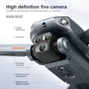 122g ABS K818 Max Mini Drone 4k Profesional Hd Camera Obstacle Avoidance