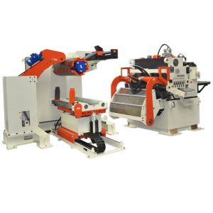 Buy cheap Fully Automatic 3 in 1 Metal Coil Sheet Punching Decoiler Flattening Feeder Machine from wholesalers