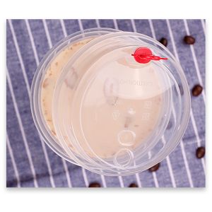 550ml pp clear plastic cups juice coffee cup with lids custom logo prInted