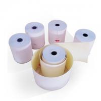 Buy cheap 76*76 2 Part Carbonless Paper Tight Rolling , Carbonless Form Paper Neat End product