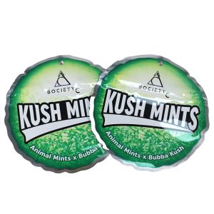 Buy cheap Heat Sealable Custom Logo Die Cut Bags Irregular Shape With Zipper from wholesalers