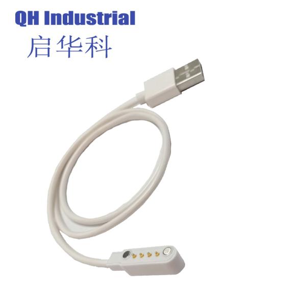 4pin 2.54mm Pitch Czech Repubic Non-Standard DVD Connector magnetic spring loaded connector 