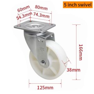 Buy cheap EDL‌ Medium Duty 5inch Caster TPA Plate by Rigid , Swivel and Brake Type 250kg 665P-26 from wholesalers