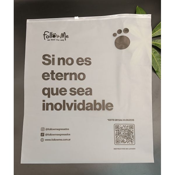 Quality Waterproof Dustproof Secure Seal Double-Sided Frosted CPE Zipper Bag with Custom Logo Reusable Durable for sale