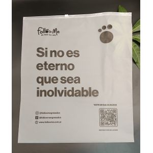 Buy cheap Waterproof Dustproof Secure Seal Double-Sided Frosted CPE Zipper Bag with Custom Logo Reusable Durable from wholesalers