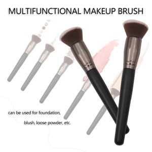 OEM Single Black Gradient Blush Brush ISO9001 For Face
