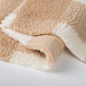 Buy cheap Customized 100% Polyester Multi-Color Jacquard Lamb Wool for Winter Clothing Production from wholesalers