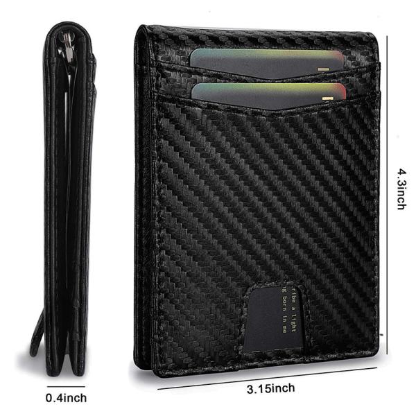 Customized Men's Credit Card Holder Wallet with Portable Thin Design and Rfid Block