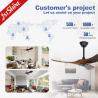 Buy cheap Low Noise Decorative Solid Wood Ceiling Fan With 5 Speed Remote Control from wholesalers