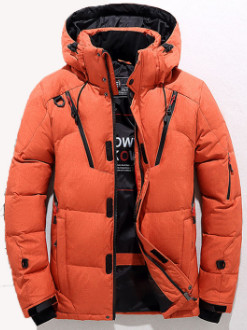 Buy cheap Warm Heavy Down Jacket Men's , Light Weight Windproof Duck Down Parka from wholesalers