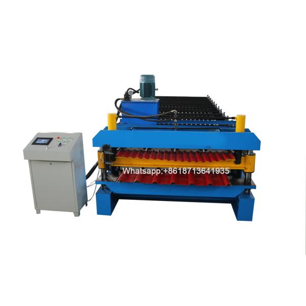 Buy cheap 2025 New Trapezoidal and glazed Double Layer Roof sheet roofing tile Roll Forming Machine from wholesalers