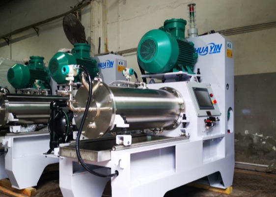 Quality 250L Wear Resisting Steel Wet Grinding Horizontal Agitator Bead Mill for massive slurry processing for sale