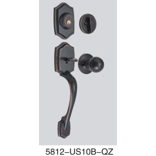 Anti Theft Wooden Security Door Locks Mortise Double Tongue Antique Bronze