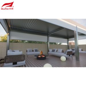 Buy cheap Modern Motorized Pergola Aluminum Freestanding Installation Adjustable Louver Roof from wholesalers