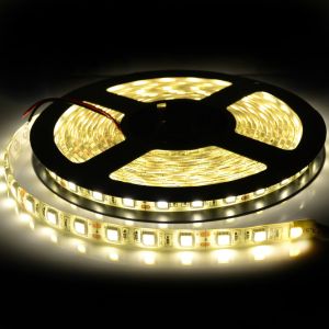 Buy cheap LED strip 5050 smd light 12V 24V IP65 Warm White 60LEDs per meter 300LEDs 5m 3 resistences from wholesalers