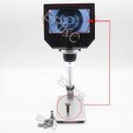continuous zooming SD digital stereo industrial microscope with brightness 8 LED
