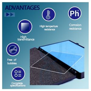 Customized Heat Resistant Fused Silica Quartz Glass Plate Clear Quartz Glass