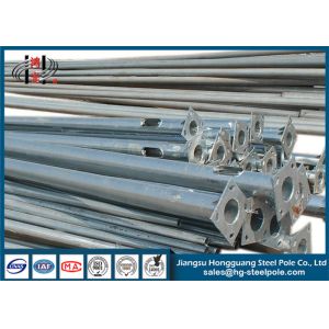 Power Transmission Round Q235 Galvanized Steel Pole