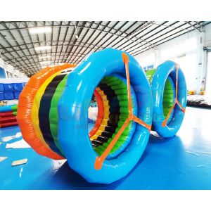 Buy cheap Commercial Blow Up Walking Rollers Inflatable Water Roller Wheel from wholesalers