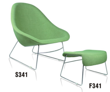 Buy cheap America style home upholstered recliner chair with ottoman from wholesalers