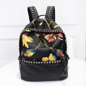 Buy cheap PU Backpacks for college student custom flower wholesale tas ransel wanita sac à dos femme from wholesalers