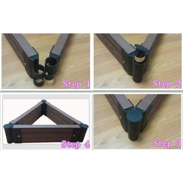 Quality Accembly wpc planter modern garden flower vegetable pot for sale