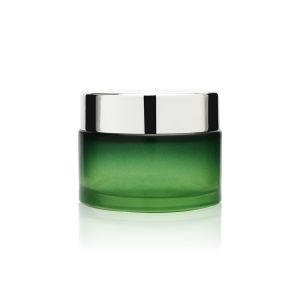 Buy cheap Matte Cosmetic Packaging Set Reusable Green Round Shape 60ml 120ml from wholesalers