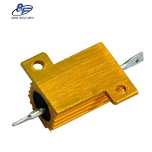 China Rx24 Wirewound Gold Aluminum 25W 2R Variable Power Resistor
