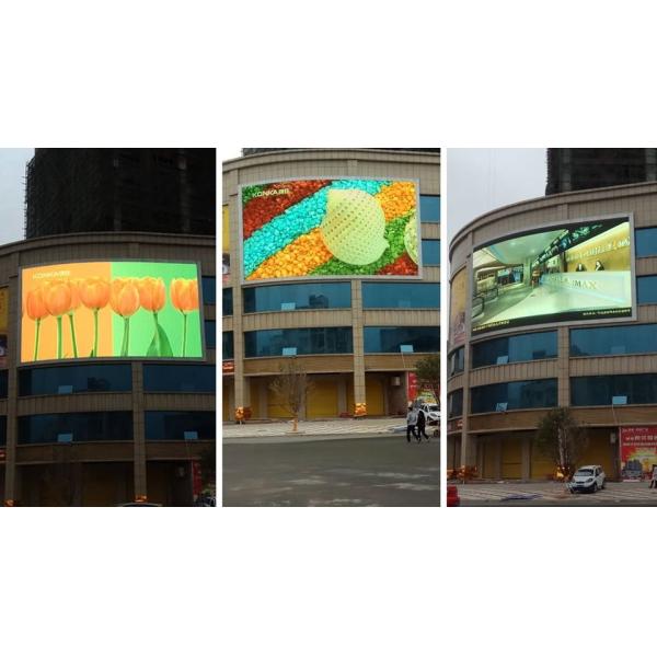 Waterproof IP65 Outdoor Full Color LED Display with Dot Density of 250000dots