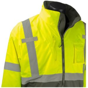 Buy cheap Breathable Mens Reflective Jacket Thick Customized Logo High Visibility from wholesalers