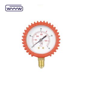 China 60mm Economy Pressure Gauge Manufacturer With Rubber Protective Cover on sale