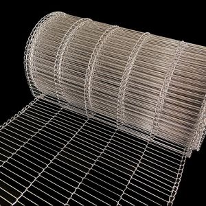 Buy cheap Stainless Steel Metal Flat Flex Wire Mesh Conveyor Belt For Eggs Chocolate Coated from wholesalers