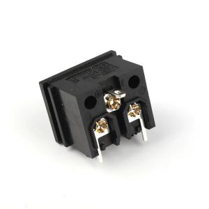 Buy cheap LZ-6-1WP4P3 Screw Mount Inlet Plug Socket AC Mickey Black 3 Pin IEC320 Connector from wholesalers