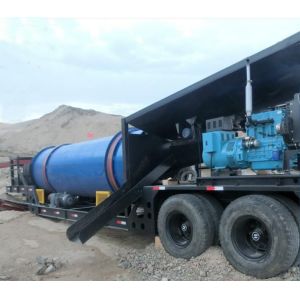 Buy cheap Alluvial Mining Portable Gold Trommel Wash Plant Diesel Engine With Sluice Box from wholesalers