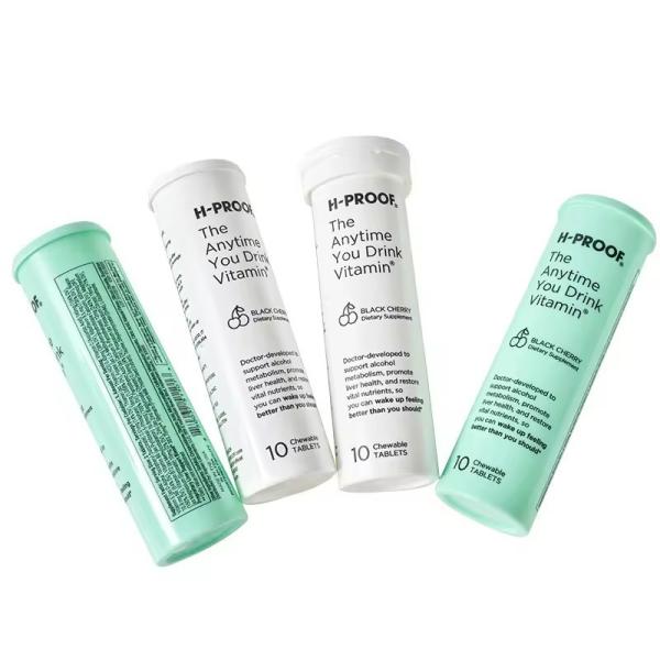 2024 PP Plastic Effervescent Tablet Tube with Easy Cleaning Function and OEM