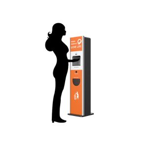 Buy cheap Commercial Hand Sanitizer Floor Stand Station With 5 Inch LCD Display from wholesalers