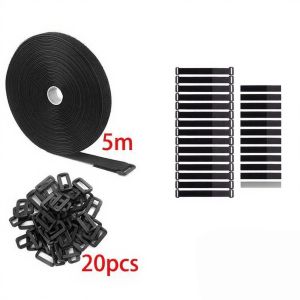 Buy cheap Plastic Buckle 50mm Hook And Loop Cable Tie One Piece Sustainable Hook And Loop Wire Wrap from wholesalers