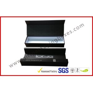 Buy cheap Stamping Foil Magnetic Boxes Electronics Packaging With Matt Black Paint from wholesalers