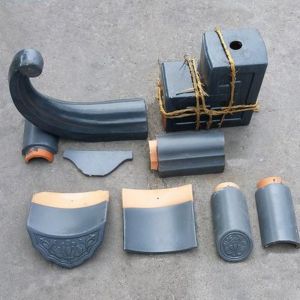 Buy cheap Long Life Gazebo Glazed Clay Tiles Traditional Chinese Style Blue from wholesalers