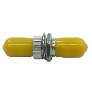 Buy cheap ST / UPC Multimode Simplex Fiber Optic Adapter With Yellow Hat from wholesalers