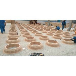 Bauxite High Alumina Refractory Bricks Low Creep Slag Resistance
