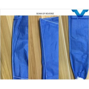 Coverall AAMI Disposable SMS Elastic Cuff Anti-Static Hypo-Allergenic Fabric