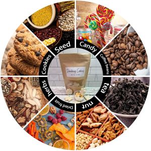 Buy cheap Biodegradable Eco Friendly Food Stand Up Pouch White Brown Kraft Paper Zipper Bag with Window from wholesalers